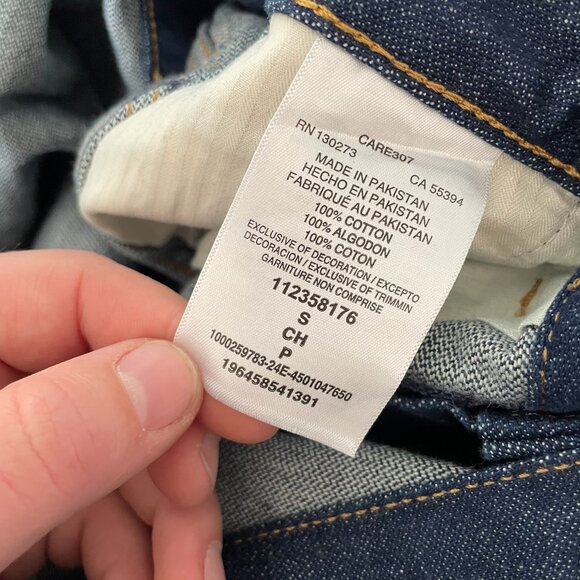 Wrangler Trouser Coverall Jumpsuit S Blue Denim Pearl Snap Flared Leg Western - Picture 7 of 8